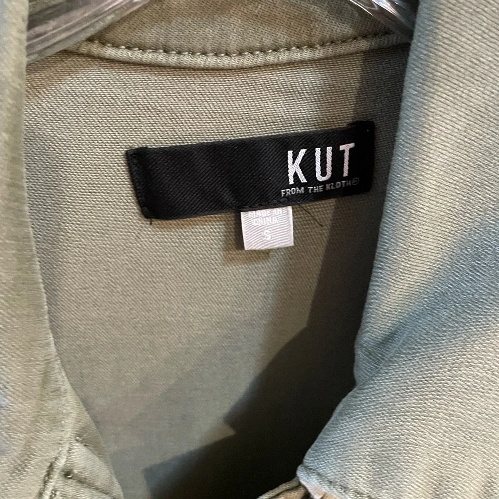 Kut from the Kloth Sage Green Utility Jacket - Picture 2 of 10